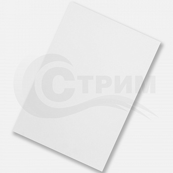 Пластик для струйной печати А4 (210x297 мм.) 0,3 мм. белый
